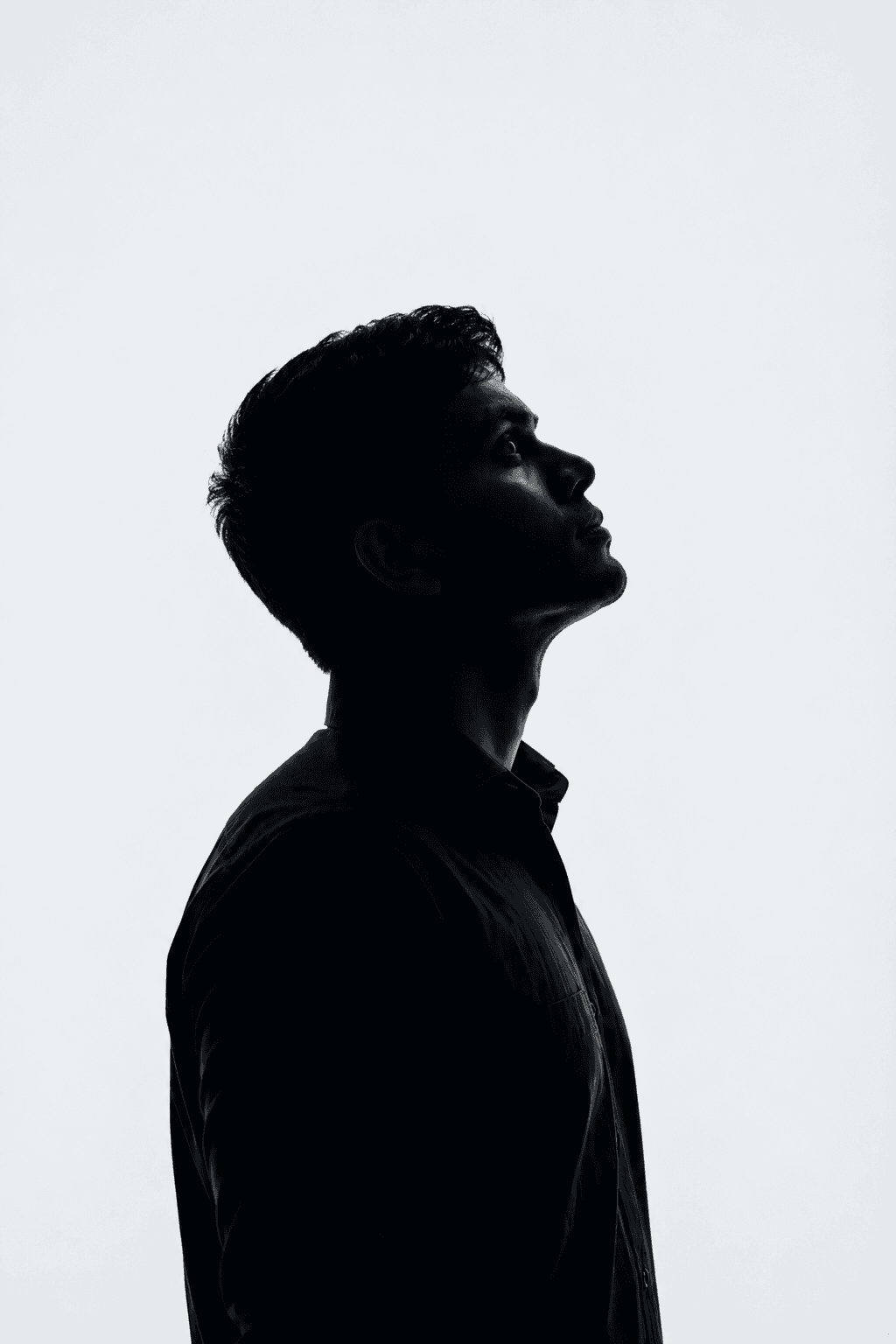Prashant Yadav in profile, looking upwards
